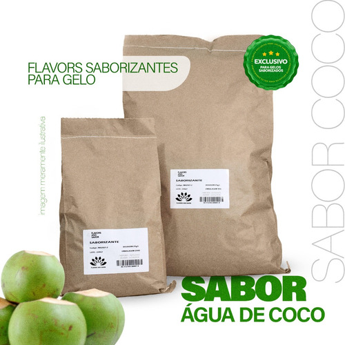  Concentrado Pó Gelo Saborizado / Agua Coco - Pct 5kg