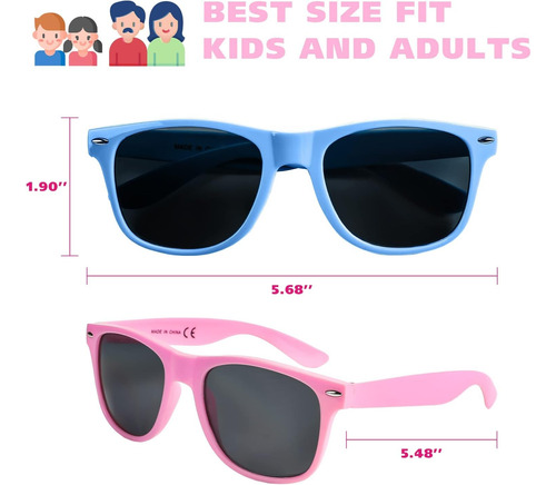 Set De 48 Pares De Lentes Neon Para Fiestas Retro Estilo 80s