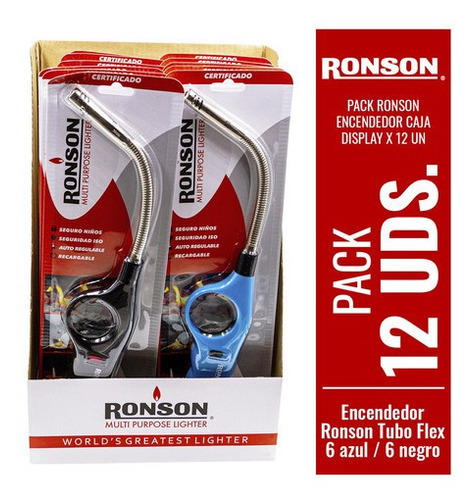 Pack Ronson Encendedor Caja Display X 12 Un