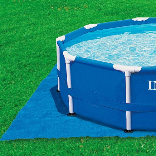 Lona de piso de piscina inflável/estrutural Intex 472* 472cm