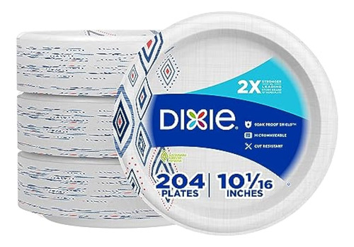 Dixie Platos De Papel De 10 Pulgadas, Plato