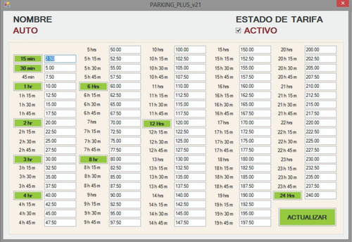 Software Programa Estacionamiento Fácil