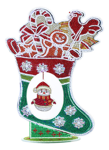 Pintura De Diamante, Manualidades Navideñas, Kit De Media
