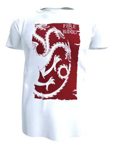 Polera Unisex Game Of Thrones Fire And Blood , Poliester 