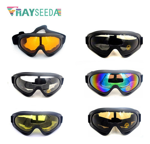 Gafas De Colores Con Lentes De Espejo Uv Para Moto, Snowboar