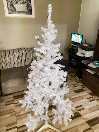 Árvore De Natal Branco 150 Cm Com 220 Galhos Grande