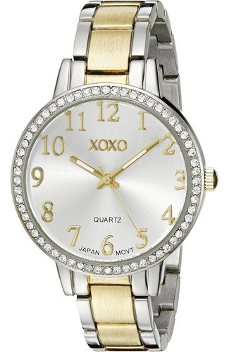 Xoxo Reloj De Dos Tonos De Cuarzo Analógico Con Pantalla Ana