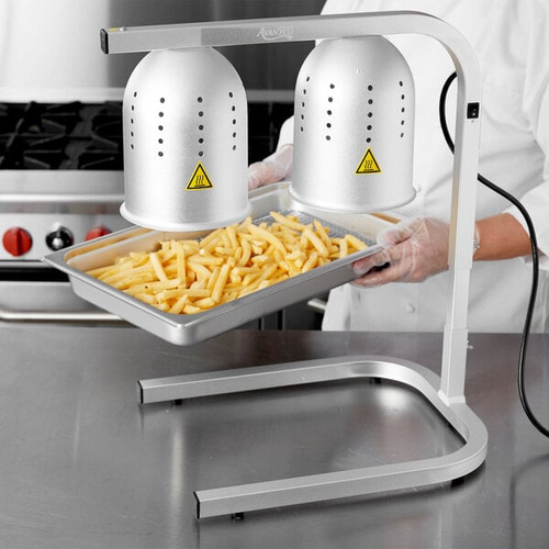 Lámpara De Calor Ajustable Para Alimentos Avantco Plateada