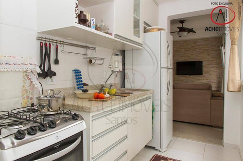 Apartamento Com 2 Dormitórios, 1 Suite E 1 Vaga Coletiva Suficiente À Venda, 68 M² Por R$ 535.000 - José Menino - Santos/sp - Ap10116