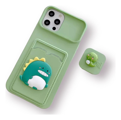 Protector Funda Dinosaurio Para iPhone 12promax Antigolpes