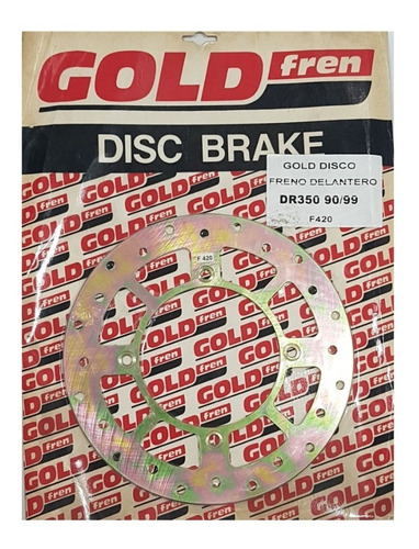 Disco Freno Delantero Suzuki Dr 350 90/99 Gold Solomototeam 