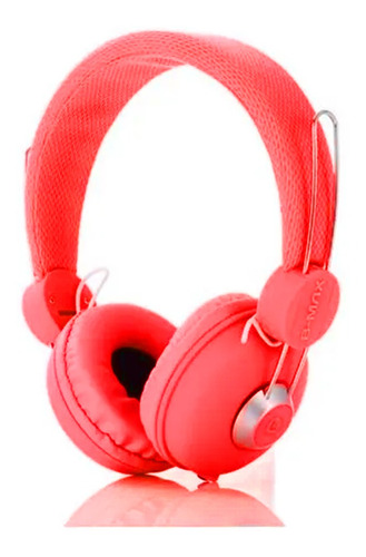 Fone De Ouvido Headphone P2 Com Fio De Nylon 2670 Vermelho
