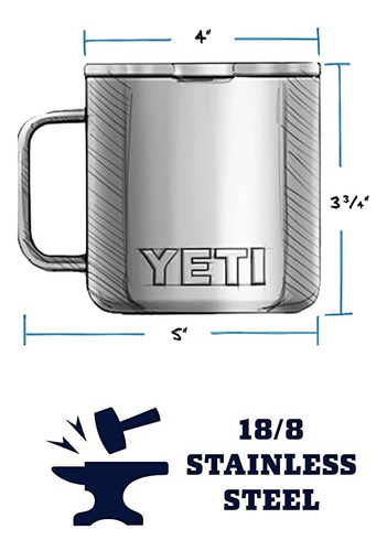 Yeti 14oz Taza Térmica Termo Acero Inoxidable Lila