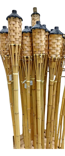 Antorchas Para Jardín De Bambú Delivery Gratis Por 12 Unid