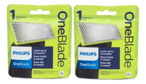 2x Repuesto Philips Qp210 Afeitadora Oneblade