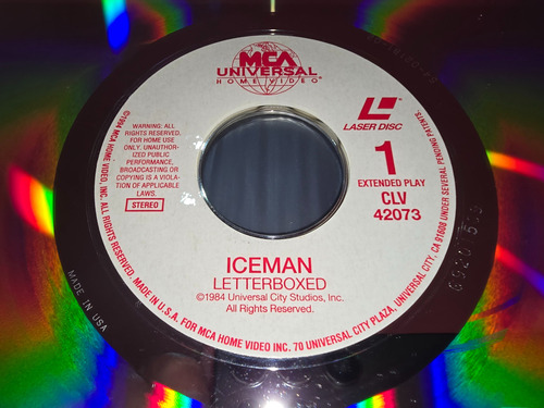 Laserdisc Pelicula Iceman 1984 Ingles En Impecable Estado ! (Usado)