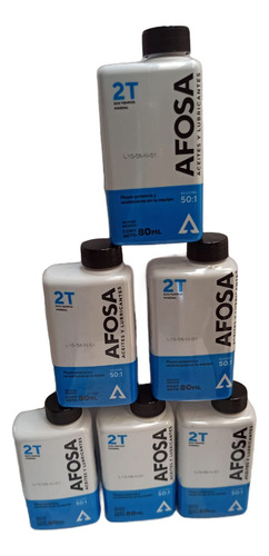 Aceite 2 Tiempos Mineral 80ml Afosa 6 Piezas