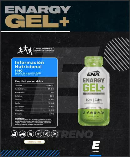 Suplemento energético Enargy Gel 32Grs Cafeína