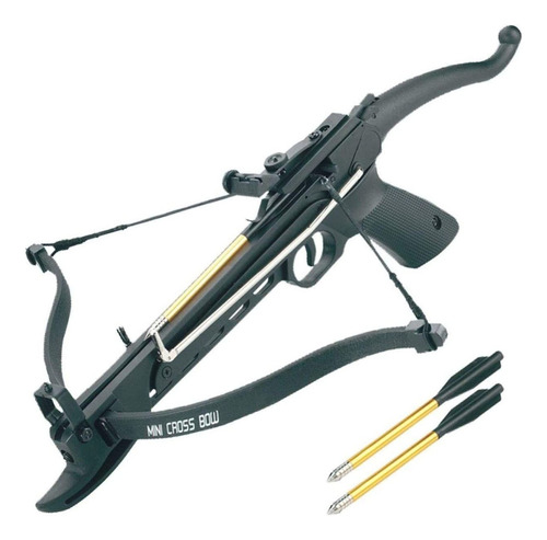 80 Pound Self-cocking Pistol Crossbow With 27 Bolts And Extr