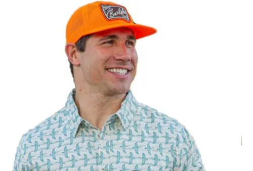 Gorra Burlebo Camp Blaze Con Parche De Malla Naranja Para Ho