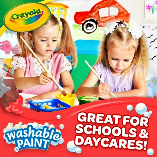 Pintura Lavable Crayola, Pintura Morada, Útiles Para El Aula