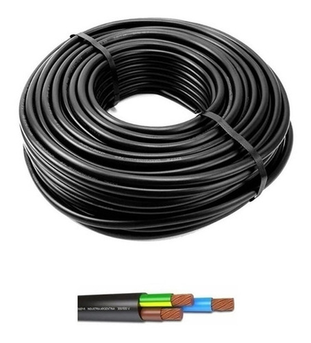 Cable Tipo Taller 3 X 0,50 Mm Normalizado Iram 100mts Tpr
