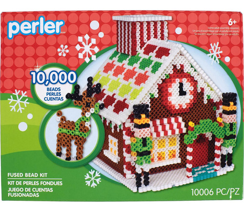 Santa39s Toy Shop 3d Christmas Fuse Bead Kit Para Niño...