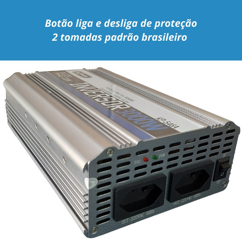 Transforme 12v Em 220v Com O Inversor Knup Kp-546a