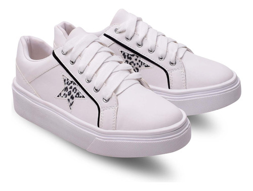 Zapatilla Mujer Moderna Dama Urbana Moda Plataforma Vestir