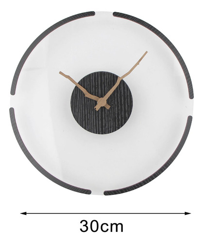 Reloj De Pared Redondo Europeo Decorativo 12 Pulgadas