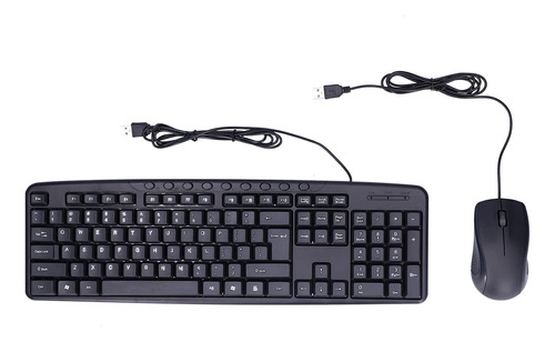 Teclado Mouse Usb Cable Tamaño Completo Optico Hd Para Pc