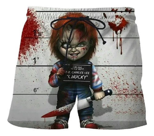 Pantalones Cortos De Playa Con Estampado 3d Bride Of Chucky