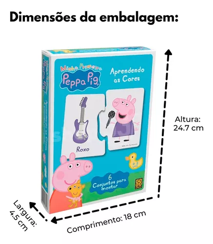 Jogo de harmonização peppa pig para crianças de 3 anos ou mais