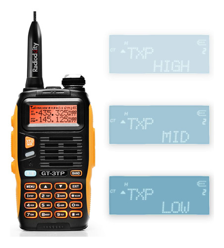 Baofeng Gt-3tp Mark-iii 8w/4w/1w Dual Band Radio Transcepto.