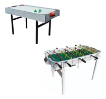 Comprar Combo Dia Del Niño Metegol + Tejo Con Patas Plegables Mesa De Metegol Blanco