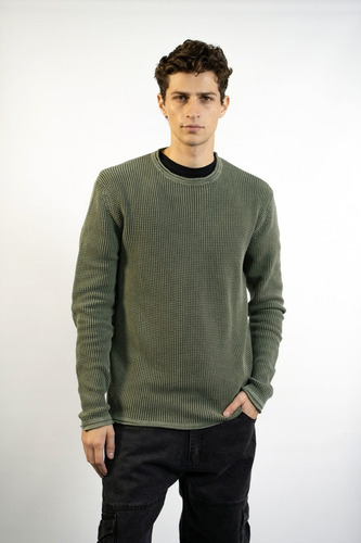 Sweater Panal Washed Anders Airborn Hombre