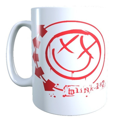 Imagen 1 de 4 de Taza Blink 182 Logotipo, Rock, Tazon Alta Calidad