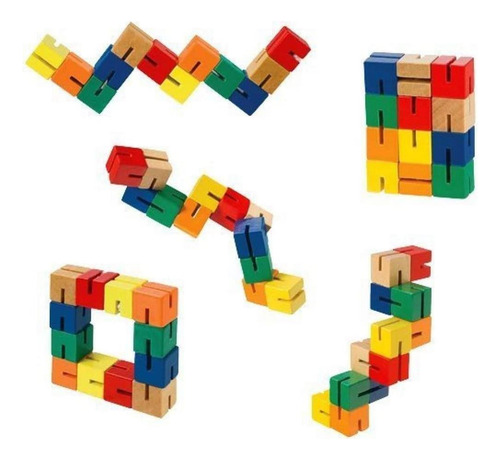 Puzzle De Madera, Puzzle Fidget Multi Colored Puzzle Stird,
