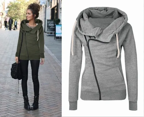 Sudadera cierre diagonal hotsell