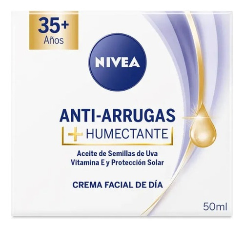 Crema Nivea Face Antiarrugas+humectante +35 Años 50ml