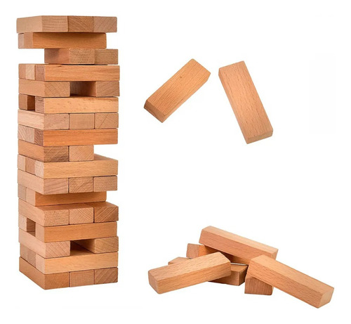 Juego De Madera Torre Apilable Yenga