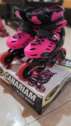 Patines Semi Profesionales Black Magic  Color Rosado 