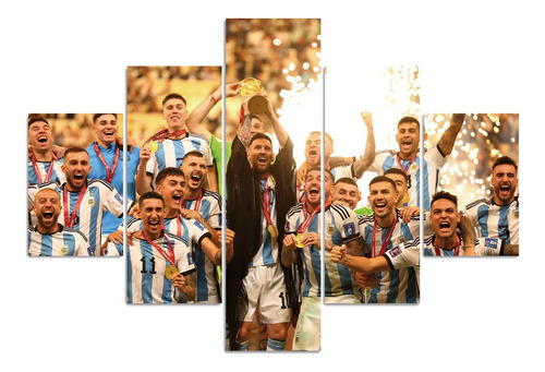 Cuadros Argentina Campeon Mundial Qatar 2022 150x90 Cm