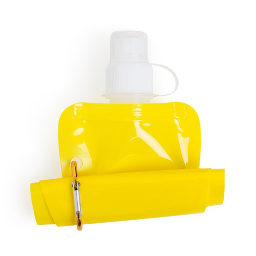 Imagem 4 de 6 de 60 Unidades Squeeze Dobrável Com Mosquetão, 480ml