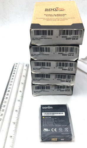 Sonim Lot Of 5, 3.7v Li-ion Battery For Sonim Xp5 And Xp Aac
