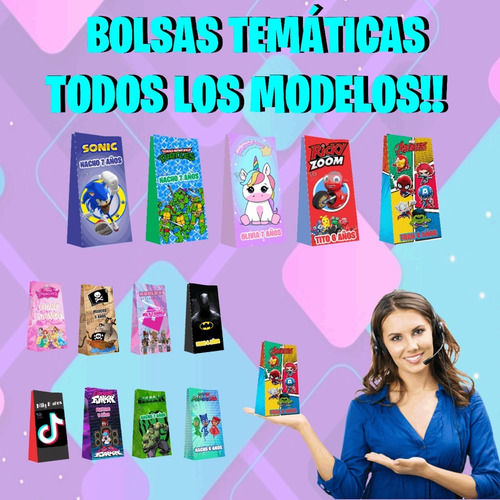 Imagen 4 de 6 de Pop Its Bolsas Para Sorpresitas Pack X10