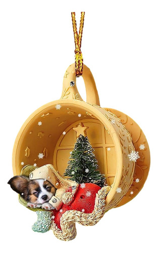 6 Adorno Colgante De Perro De Navidad, De Navidad, Estilo C