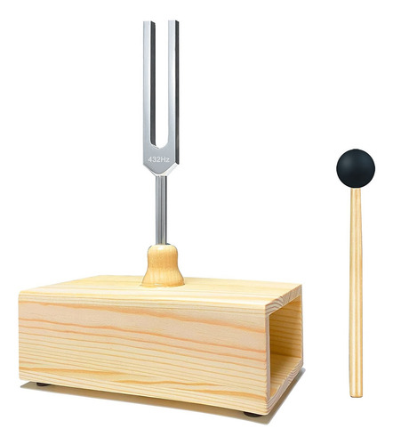 Diapasão Queenly-432 Hz Com Caixa De Ressonância, Para Cura