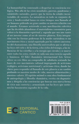 EL ESPÍRITU ANIMAL, de LÉO ARTESE. Editorial Cantico, tapa blanda en español
