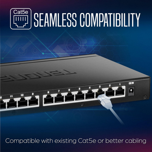 Switch De Red Ethernet De Escritorio No Administrado De 16